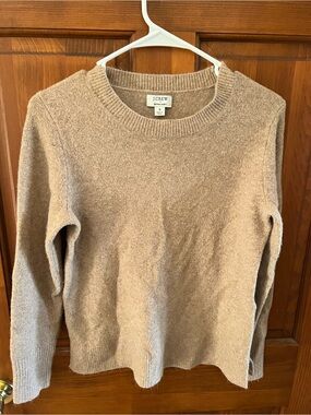 J. Crew Women's Crewneck Sweater in Light Tan